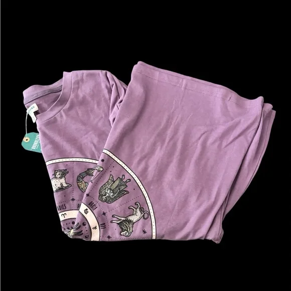 EARTHBOUND Lavender Astrological Tee NWT - Picture 3 of 4
